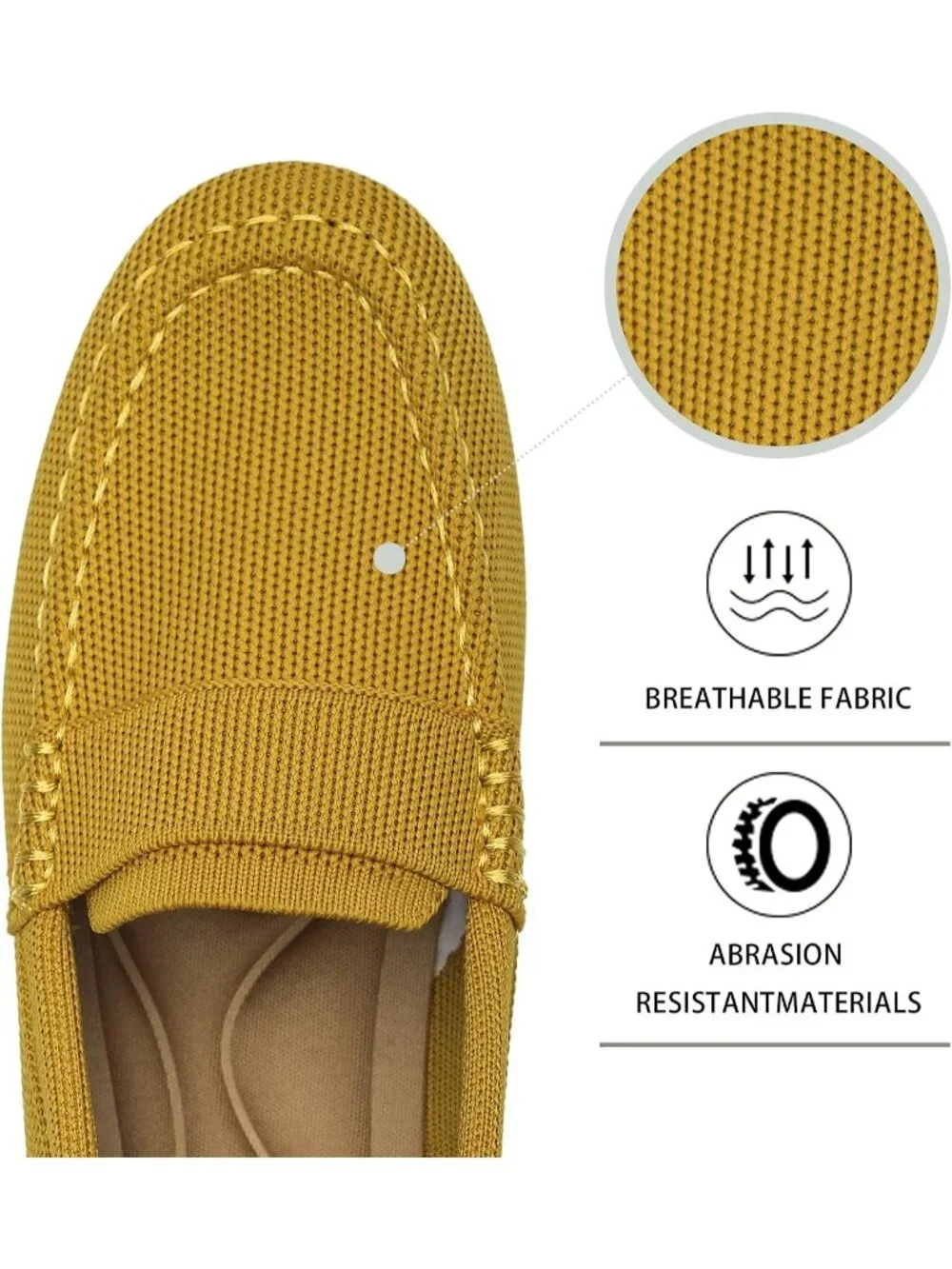 🆕Women's Ginjer Lightweight Knitted Loafers Casual Flat Shoes Comfortable